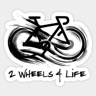 Infinity Bicycle, 2 wheels 4 life - Black Sticker